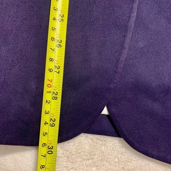 Vintage Banana Republic Blazer Size 12 Navy Blue Shoulder Pads Button-Up Cotton - Picture 15 of 16